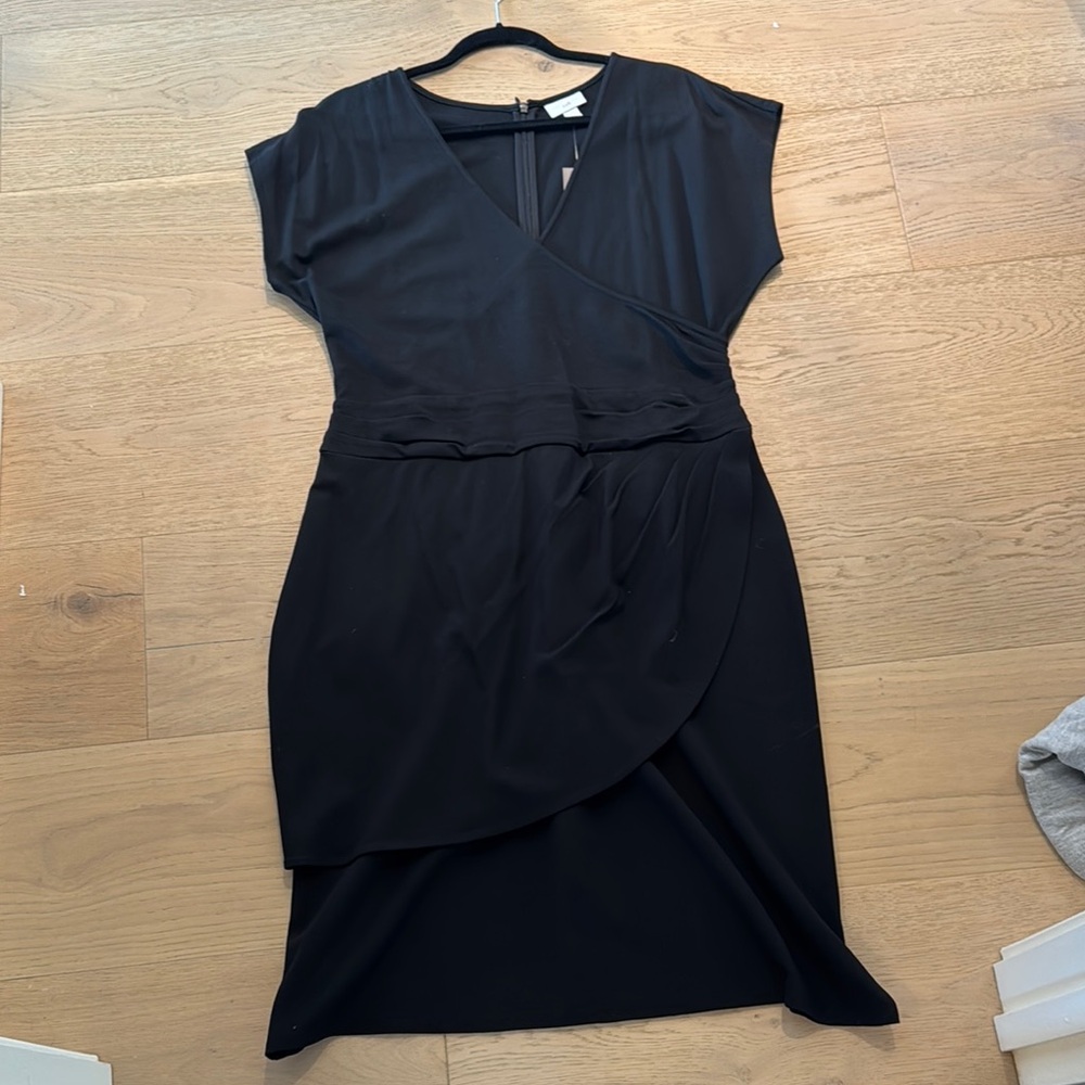 Elegant Black Wrap Dress